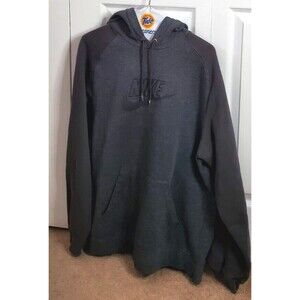 Nike Men's Hoodie Sweatshirt Adult L Two-tone Gray Pullover Front Pocket EUC